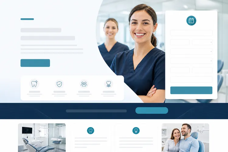 Dental practice site example built by Next Level Marketing Firm